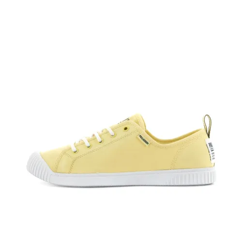 Палладий Easy Кружево Slip-resistant Abrasion-resistant Breathable Low-Top Canvas Shoes Women's Yellow