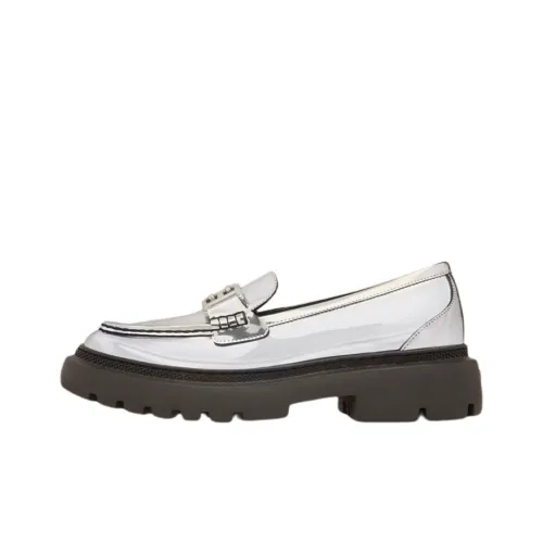 BALLY Туфли на плоской подошве Женские Серебряные