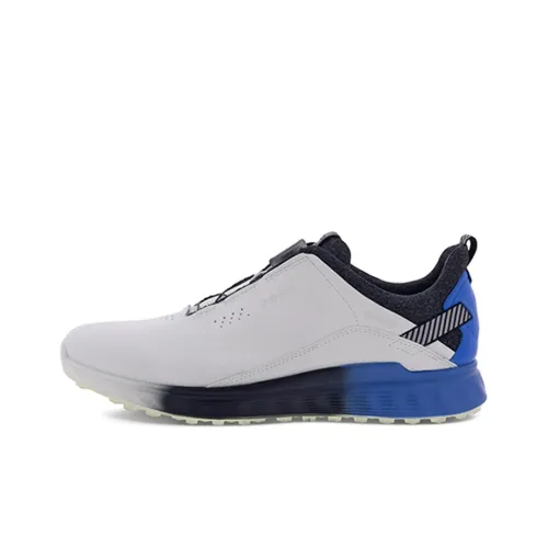Ecco S THREE Низкий Топ Обувь для гольфа Мужская Белый Синий