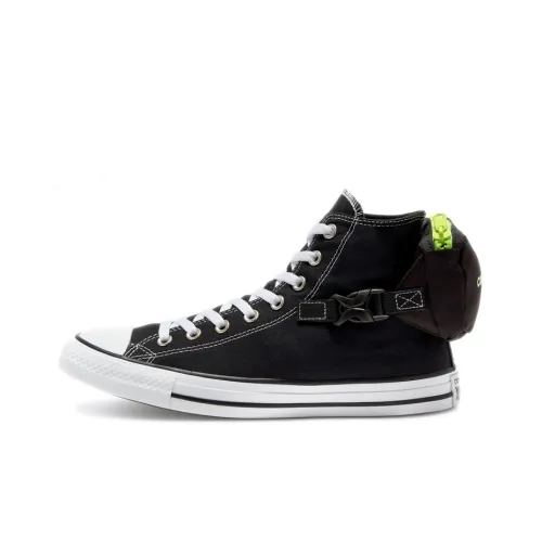 Converse Chuck Taylor All Star Buckle Up Volt Glow High Top Shoes Unisex Black Конверс Чук Тайлер Ол Стар Пряжка Вверх Вольт Глоу Хай Топ Кеды Унисекс Черный