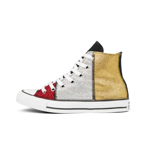 Converse Chuck Taylor All Star Multicolour Glitter Розовые Высокие Кеды Унисекс Синие Белые Желтые