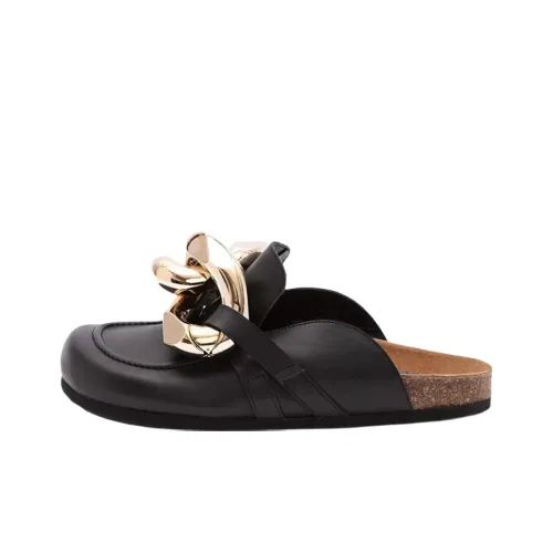 JW Anderson Chain Женская Повседневная Обувь с Плоской Подошвой Мужская Черная