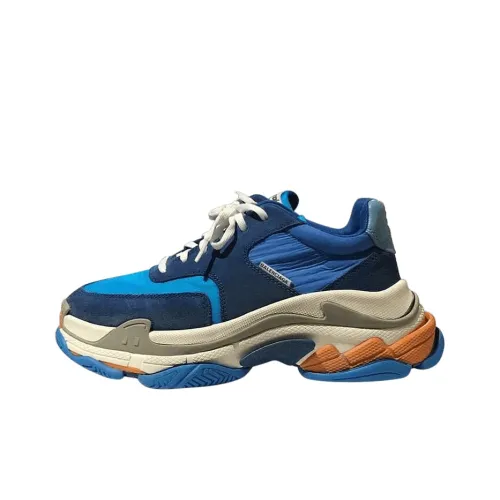 Balenciaga Triple S Sneaker Low Топ Толстоподошвенные кроссовки Мужской Синий