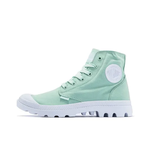 Палладий BLANC Hi противоскользящие устойчивые к истиранию дышащие высокие кеды унисекс мятного цвета