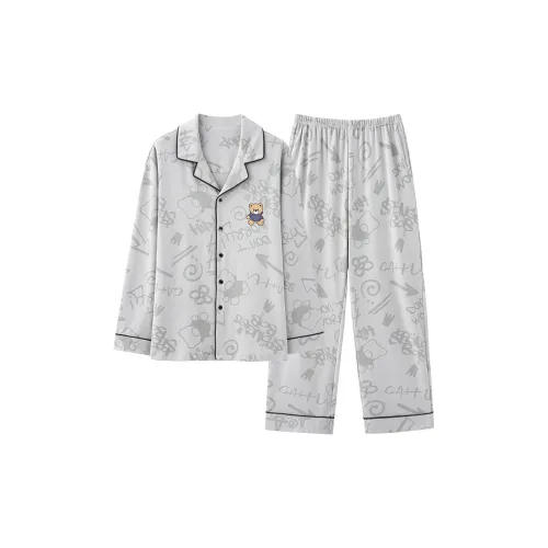 THREEGUN Sq98006 Серый Мужской Пижамный Комплект