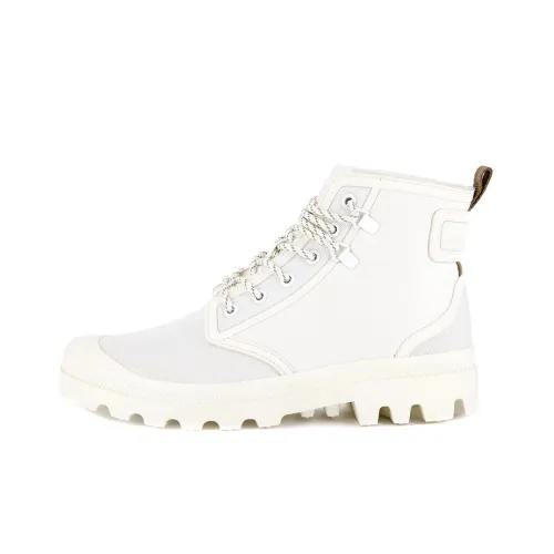Palladium Pampa Rains Противоскользящие Устойчивые к износу Дышащие Высокие Кеды Унисекс Белые