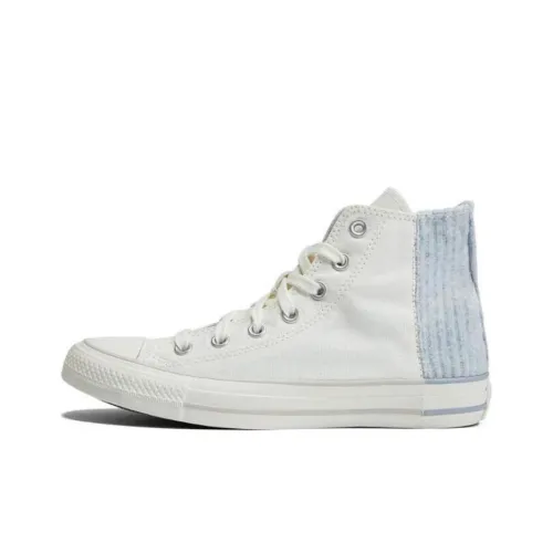 Converse Chuck Taylor All Star Stripe KNIT Износостойкий Легкий Высокий Топ Кеды Женские Сине-белый