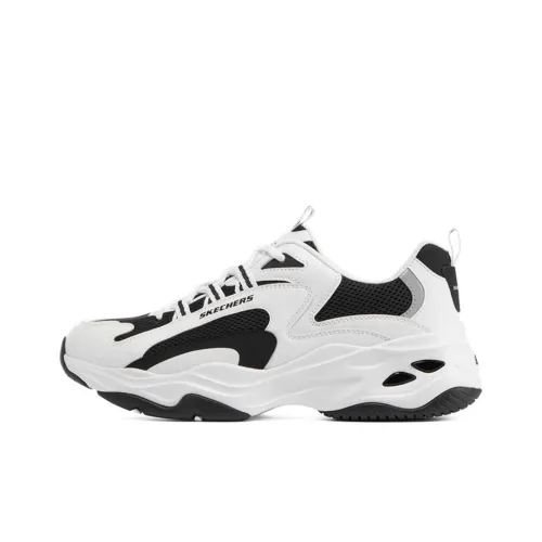 Skechers D'LITES 4,0 Low Топ Кроссовки с Толстой Подошвой Мужские Белый Черный