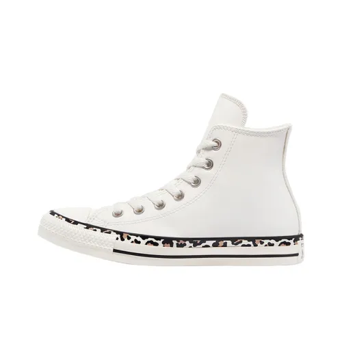 Конверс Чак Тайлер Ол Стар Архив Леопард Детали Эгрет Высокие Кеды Женские Белые