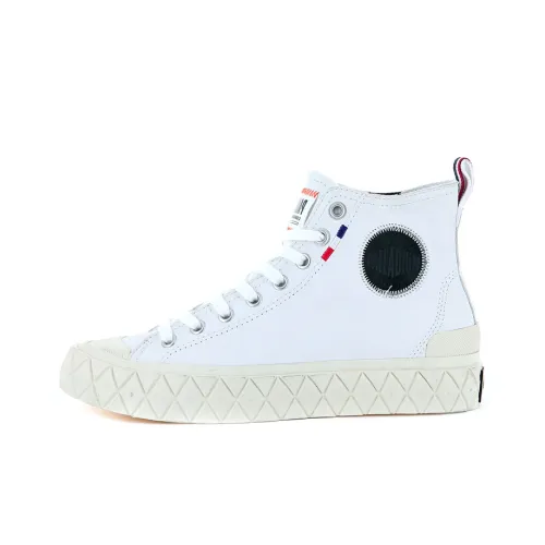 Палладий Palla Ace Slip Resistant Abrasion Resistant Breathable High Top Shoes Unisex White Black