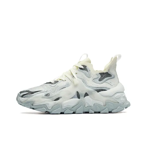 ANTA Средство для удаления мозолей Pro Амортизирующие стельки Противоскользящие устойчивые к истиранию Низкий топ кроссовки с толстой подошвой Мужские Белый Серый