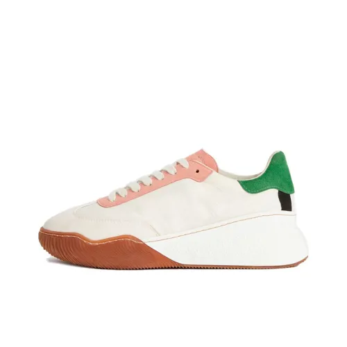 Stella McCartney Низкий топ толстая подошва кроссовки женские розовый белый зеленый