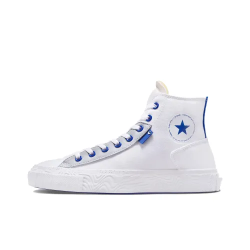 Converse Chuck Taylor All Star Colour POP High Топ Кеды Унисекс Белый Синий