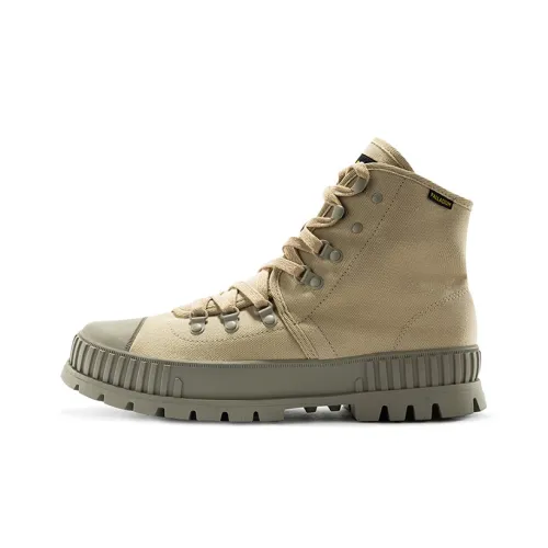 Палладий PALLASHOCK Hkr Hi противоскользящие устойчивые к истиранию высокие кеды унисекс цвет пустыня