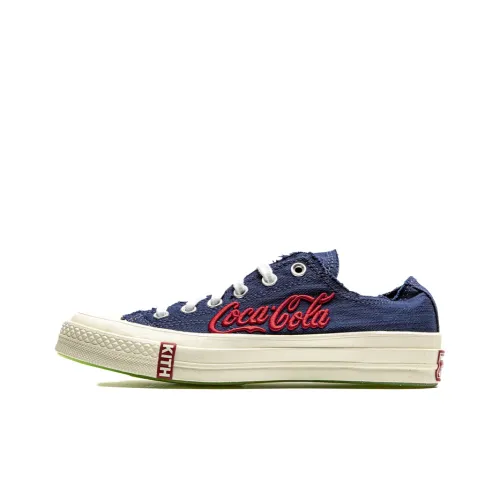 KITH Collaboration X COCA COLA x Converse Chuck Taylor All Star 'Темно-синий' Низкие Кеды Унисекс Фуксия Белый