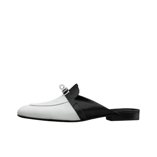 HERMES Oz Домашние тапочки Женские Черный Белый