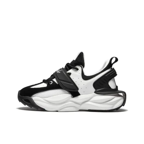 RIFUGIO VO' Низкий топ толстая подошва кроссовки унисекс черный белый