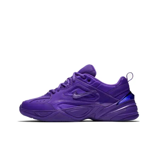 Nike M2K Non Bottom Slip Легкий Low Top Толстая подошва Кроссовки Мужские Флуоресцентный Фиолетовый