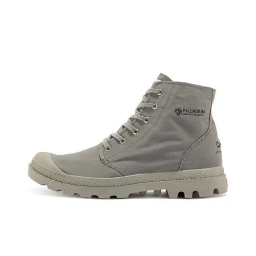 Palladium Pampa противоскользящие устойчивые к истиранию высокие кеды унисекс фланель серый
