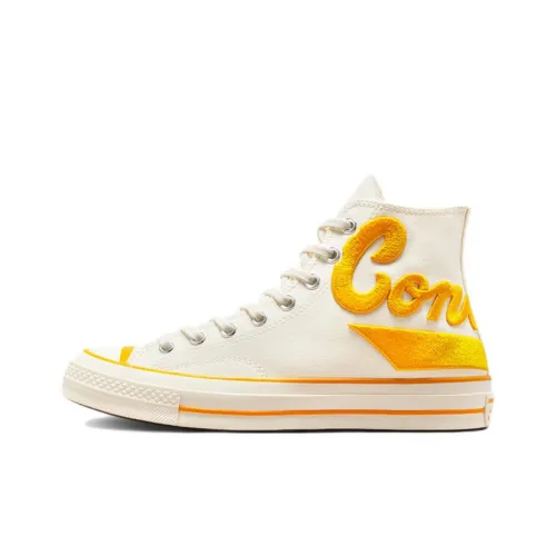 Конверс 1970s Chuck 70 High Топ Кеды Унисекс Белый Оранжевый