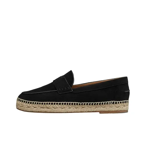 HERMES Повседневная Espadrille Обувь Женская Черная