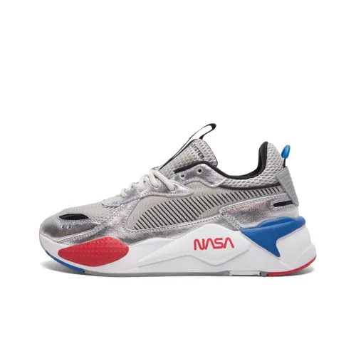 PUMA RS X Space Agency Low Топ Толстая подошва Кроссовки Унисекс Серебряный