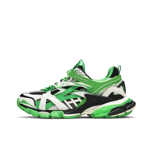 Balenciaga Track 2,0 Low Топ Толстоподошвенные кроссовки Мужской Зеленый