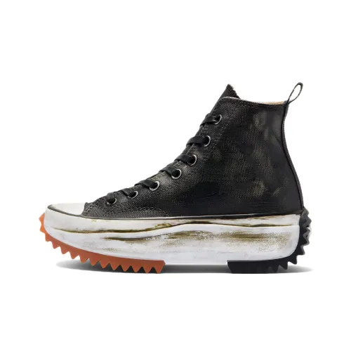 Converse Run Star Hike Платформа Waxed Винтаж Высокие Кеды Унисекс Зеленый