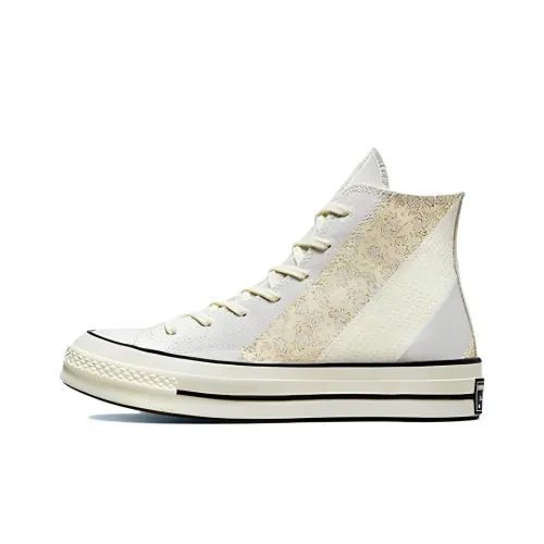 Converse Chuck Taylor All Star 1970s Вышитый Цветочный Высокий Топ Кеды Женские Экрю