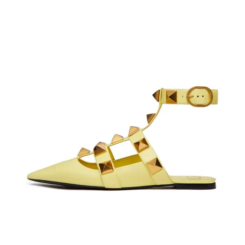 Valentino Roman Stud Garavani Повседневная обувь Женская Лимон