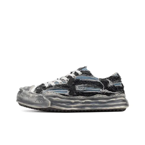 HART DAVIS Low-Top Canvas Shoes Denim Black Unisex  
HART DAVIS Низкие кеды из денима, черные, унисекс