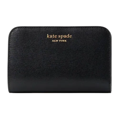 Kate Spade Кожа Кошелек Стандартный Женский Черный