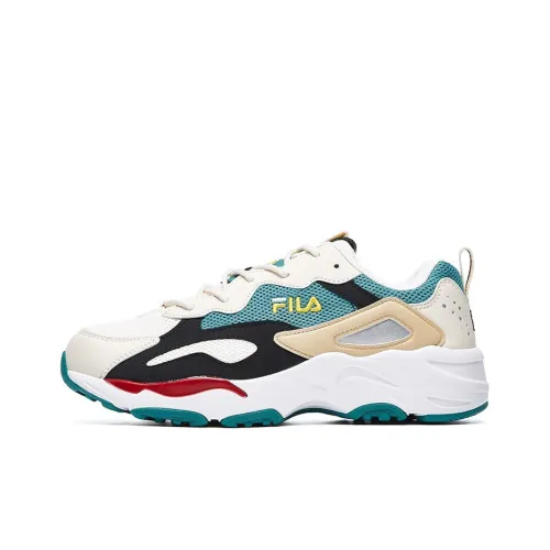 FILA Tracer Дышащий Низкий Топ Кроссовки Мужские Зеленые Белые Черные