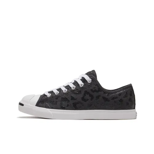 Конверс Jack Purcell LP Open-Ended Smiley Low-Top Shoes Women's Black