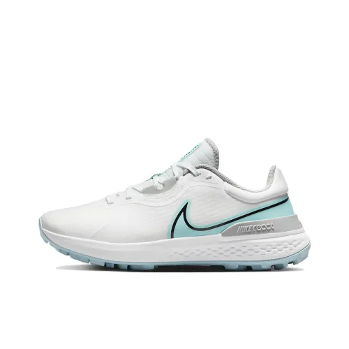Nike React Infinity Pro 2 Широкий Низкий Топ Обувь для гольфа Унисекс Белый Синий Широкая Подошва