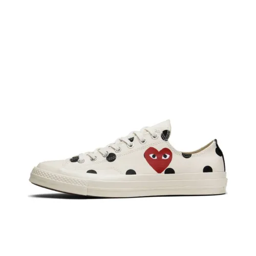 CDG Play x Converse Chuck Taylor All Star 70 O Low Топ Кеды Унисекс Белый Черный