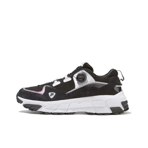 White Mountaineering x FILA FUSION C MAJOR Azure Runner Low Top Подошва Кроссовки Женские Черный Белый