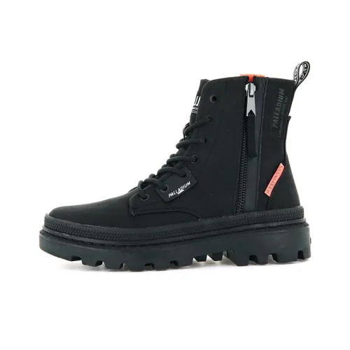 Палладий PALLATROOPER Zip Slip Resistant Abrasion Resistant High Топ Кеды Женские Черный
