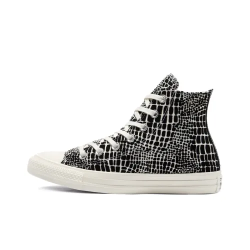 Converse Chuck Taylor All Star High Топ Кеды Женские Леопардовый принт Черный белый