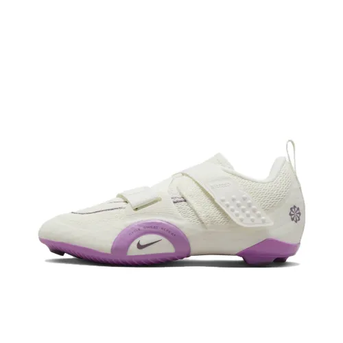 nike SuperRep Cycle 2 Next Nature Slip Resistant Abrasion Resistant Low Топ Велосипедные кроссовки Женские Бежево-фиолетовый