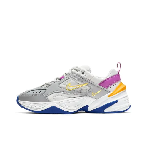 Nike M2K Tekno Non Slip Легкий Низкий Топ Толстая Подошва Кроссовки Женские Светлый Дымчатый Серый