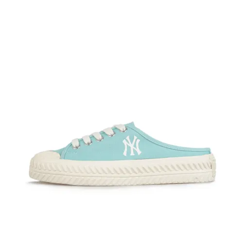 MLB Playball Mule Slip Resistant Abrasion Resistant Низкий Топ Кеды Унисекс Зеленый