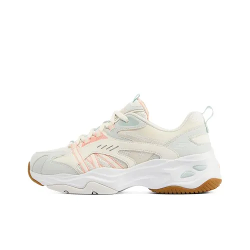 Skechers D'LITES 4,0 Low Топ Толстая подошва Кроссовки Женские Экрю Светло-Синий