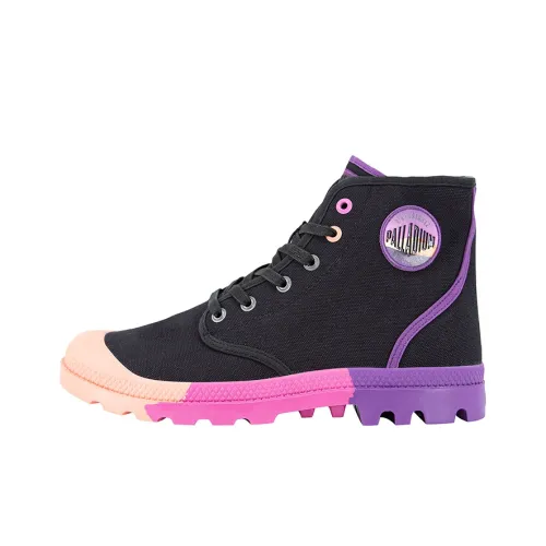 Palladium Pampa Hi OASIS Устойчивые к истиранию Высокие Кеды Унисекс Черные