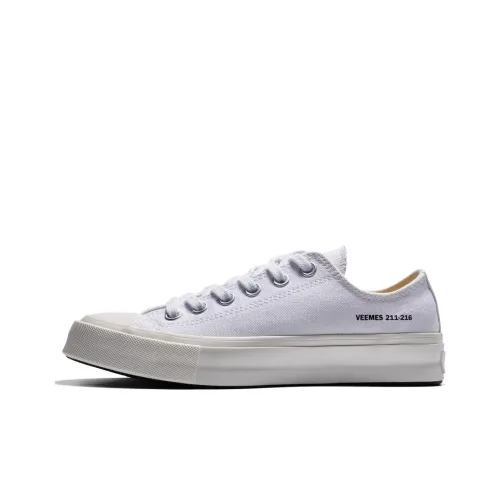 VEEMES Low-Top Canvas Shoes White Unisex VEEMES Низкие кеды Canvas Белые Унисекс