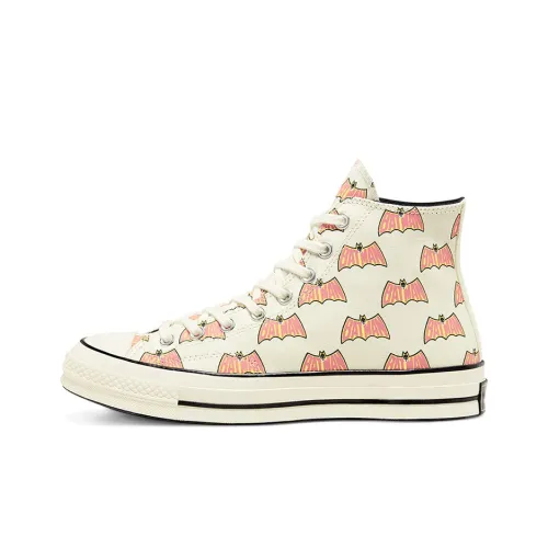 Бэтмен 80-летие x Конверс 1970s Chuck Taylor All Star High Топ Кеды Унисекс Белый Оранжевый