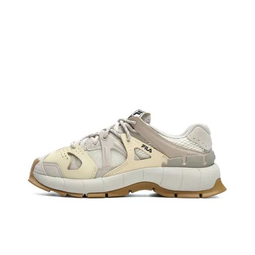 FILA INSETTO Низкий топ толстая подошва кроссовки женские абрикосовый серый