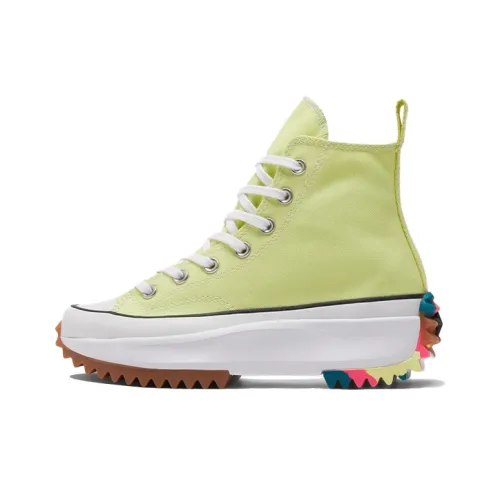 Converse Run Star Hike High Топ Кеды Женские Зеленый Белый