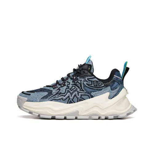 ANTA Износостойкий низ устойчивый низ низ топ кроссовки мужские джинсовый синий