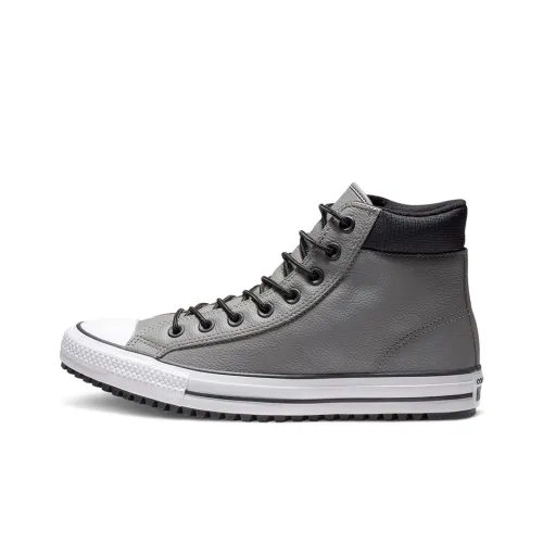Converse Chuck Taylor All Star PC Leather High Top Boot GREY High Top Canvas Shoes Unisex Gray White Конверс Чук Тейлор Ол Стар PC Кожа Высокие Кеды GREY Высокие Кеды Canvas Shoes Унисекс Серый Белый